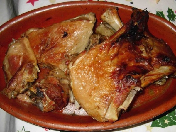 Cordero asado