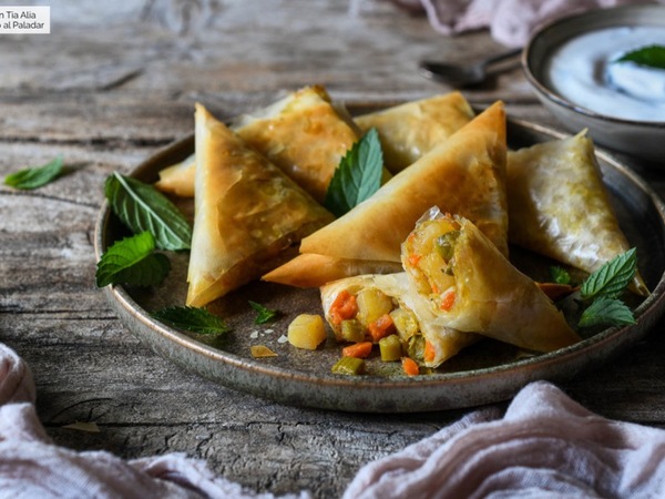 Samosas de Boletus y Puerto