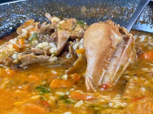 BROTHY RICE WITH PARTRIDGE