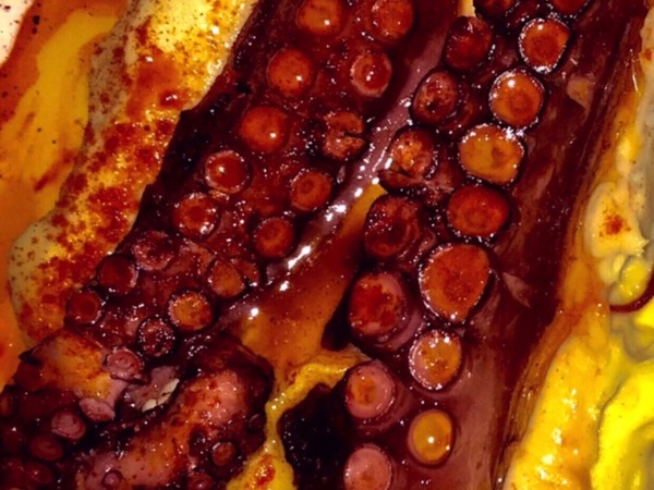 Pata de pulpo a la brasa con parmentier de patatas y salsa especial 23,95€