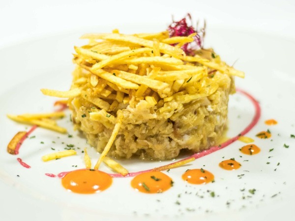 REVUELTO DE BACALAO DORADO