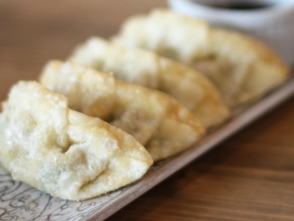 Gyozas de pollo fritas al estilo japonés 