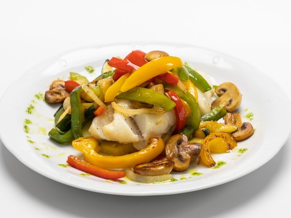 Roasted cod