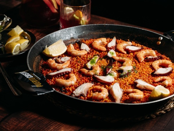 Paella de Pulpo y Langostino