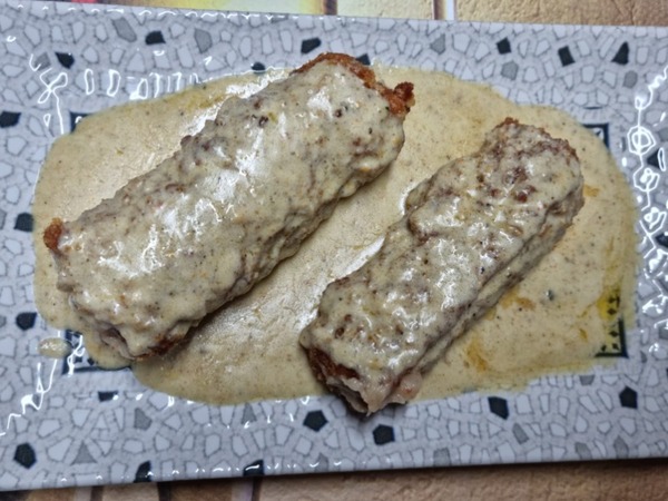 CANELON CRUJIENTE BACALAO