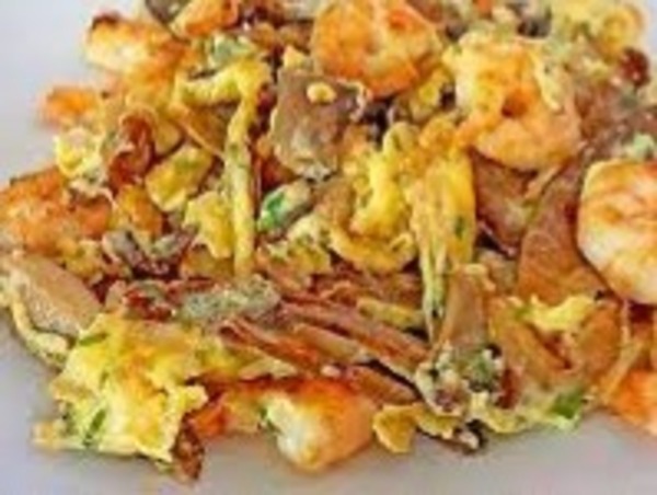 Revuelto de Setas y Gambas