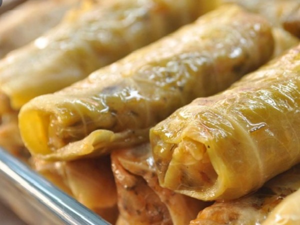 Hojas de Col con Carne