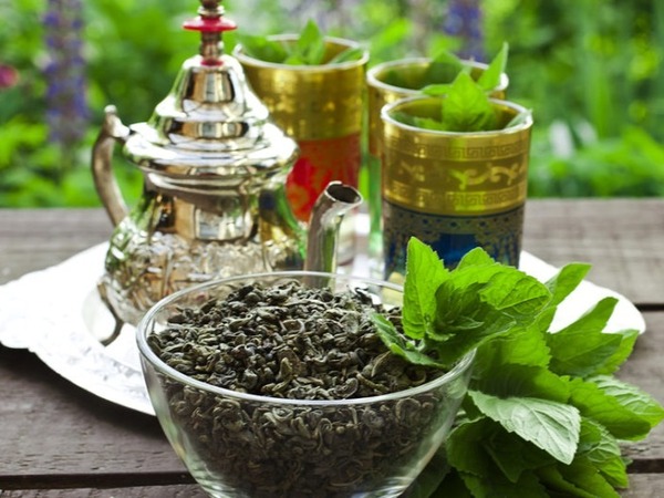Tetera Té Verde con Hierba Buena