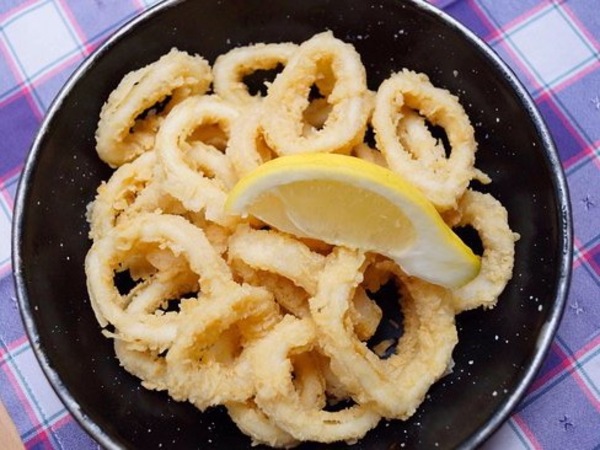 Calamares de potera fritos 