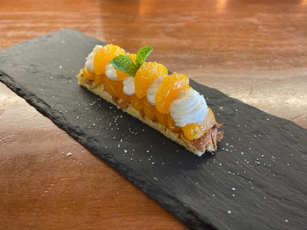 Tarta de Mandarina con crema agría casera