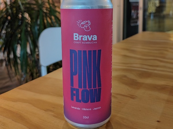 Bravo Pink Flow. Unpasteurized Kombucha 