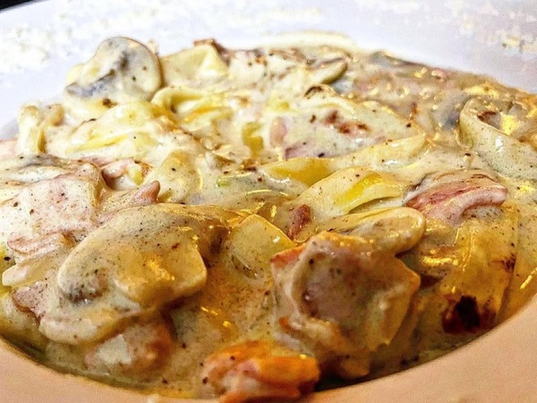 Tagliatelle a la carbonata