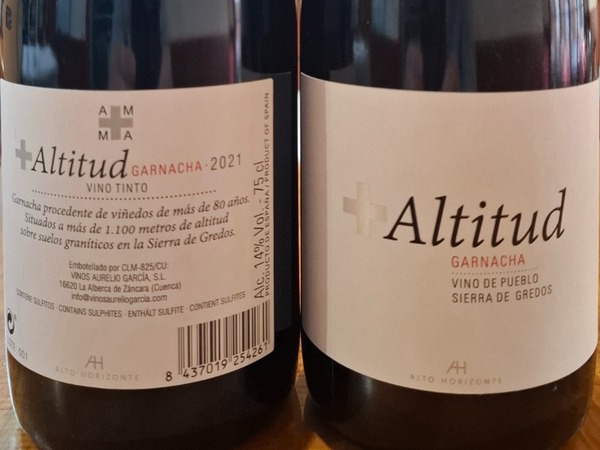 +Altitud (Vino de Pueblo. Sierra de Gredos. Ávila)