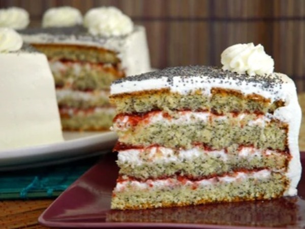 Torta De Amapola Frambuesa
