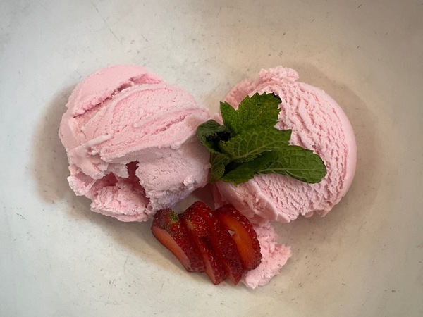 Helado de fresa