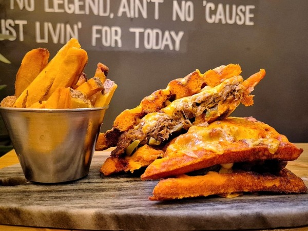 The Pulled Pork Waffle