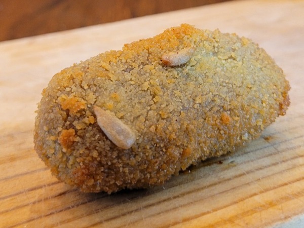 Cèpes, châtaignes et lait de riz