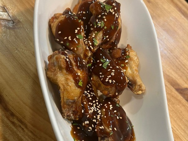 Alitas fritas BBQ 