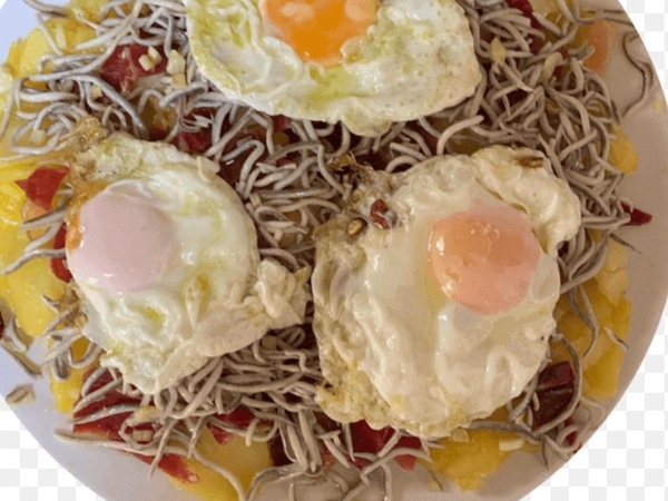 Huevos rotos con Gulas 