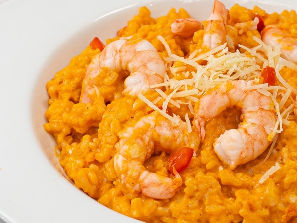Risotto de Camarones Ecuatorianos