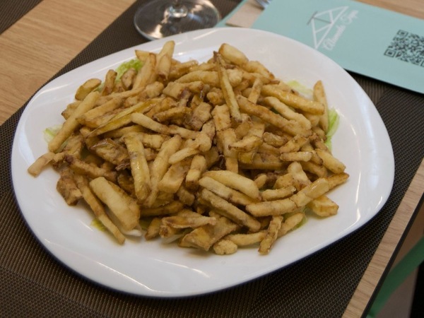 Chip de berenjena a la miel