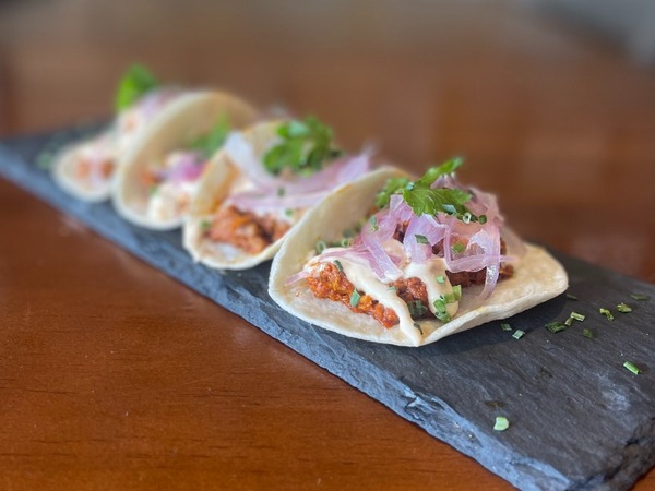 4 small Cochinita pibil tacos