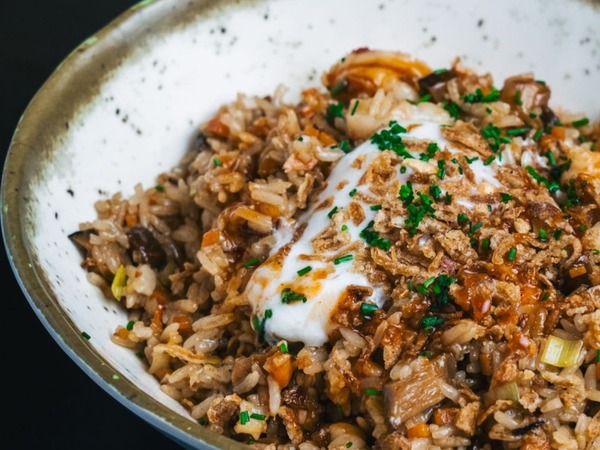 Arroz chaufan de gambones o de ibéricos