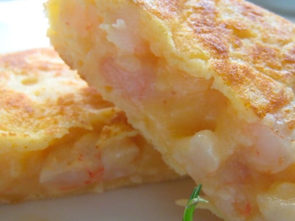 TORTILLA DE GAMBAS