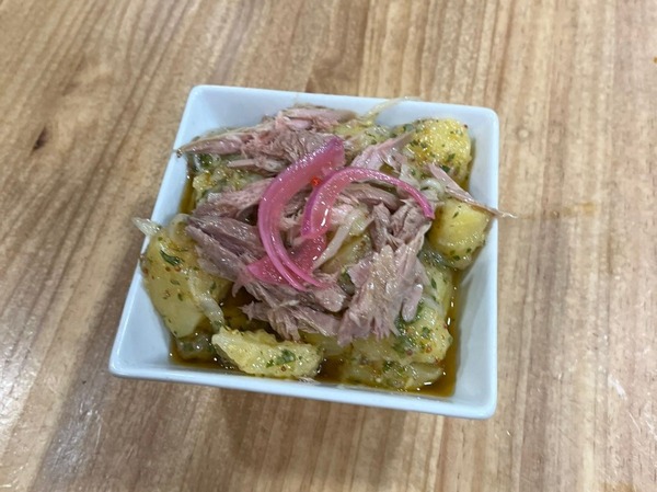 Papas aliñadas