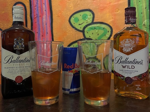 Ballantines Wild + Red Bull 