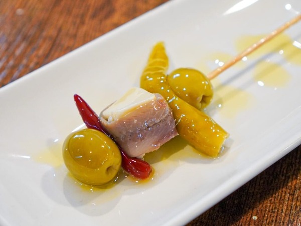 Gilda de anchoas y queso con 