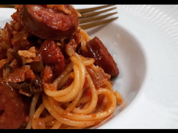 Spaghetti Chorizo (Halal) 