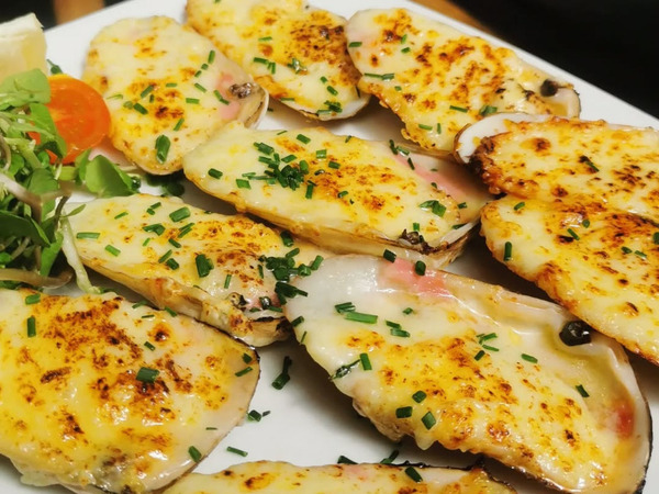 Machas a la parmesana