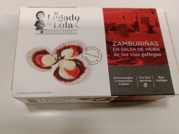 Zamburiñas en salsa de vieira