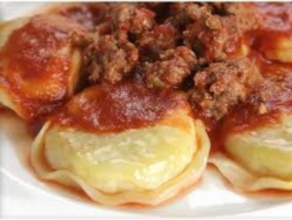 Sorrentinos de mozarella y jamón
