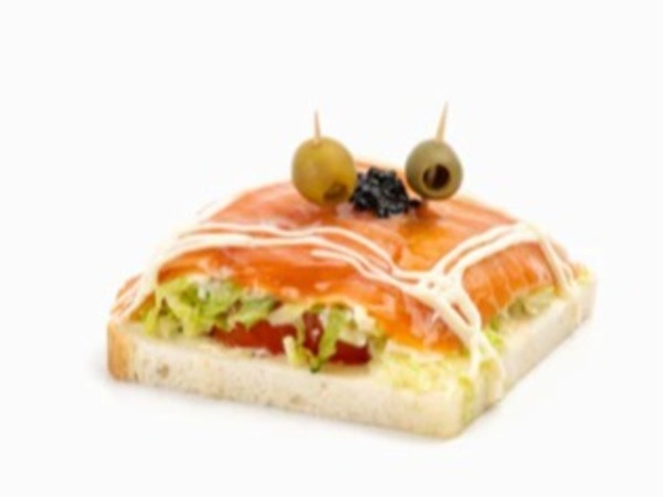 Sandwich de salmón