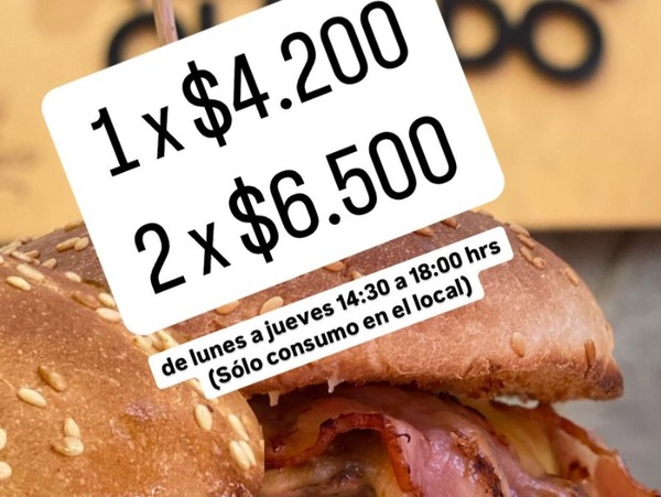 PROMO 2 Hamburguesa x $6500 ! 