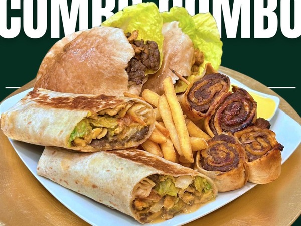 Combo premiun shawarma pollo para 2