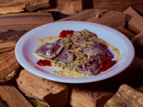 Sorrentinos de ternera y queso azul 