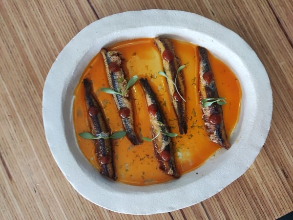 BOQUERONES EN ESCABECHE DE KIMCHI