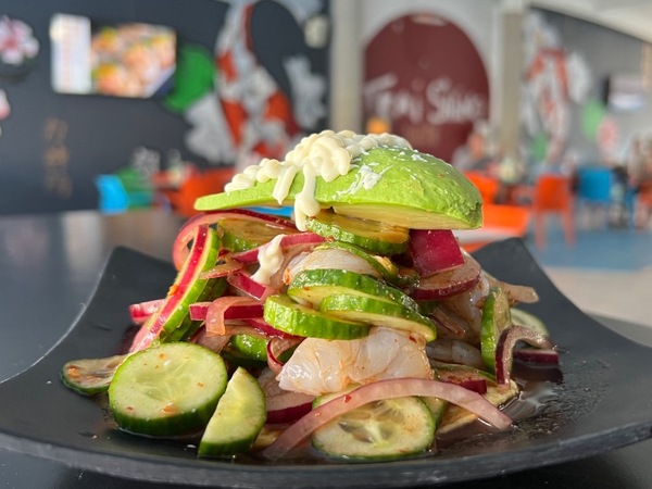 TOSTADA DE AGUACHILE