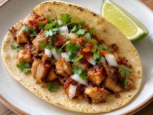 Spicy Schweinefleisch-Taco