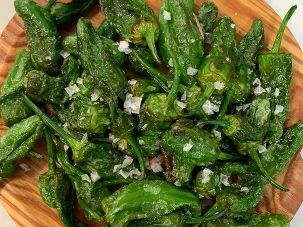 Fried padrón peppers