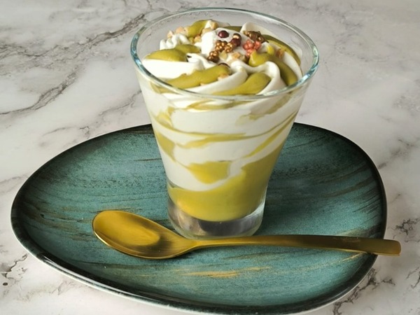 Copa de helado de pistacho 
