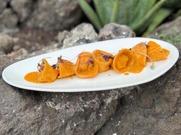 Ravioli de Rape y Gambas