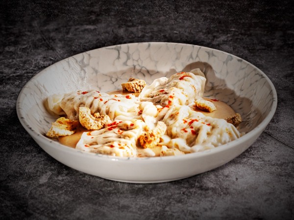 GYOZAS  DE LONGANIZA Y HABITAS