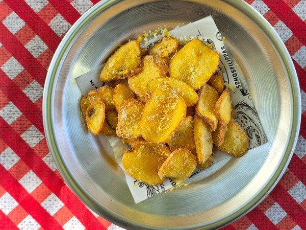 PATATINE CACIO, PEPE E LIME