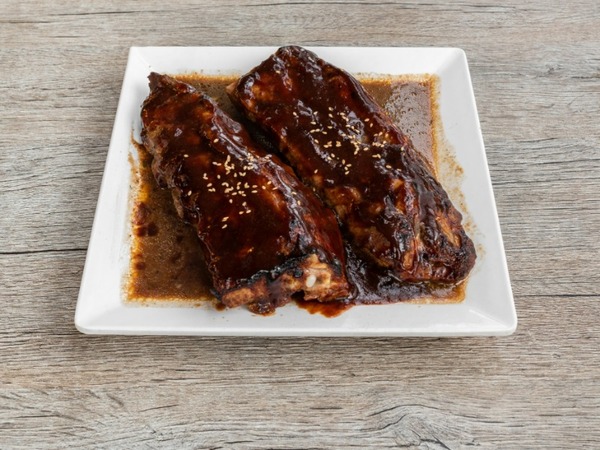 Costillar asado a la barbacoa 