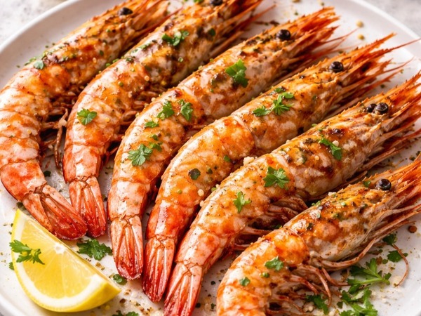 Gambones a la plancha