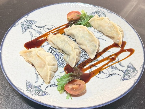 Gyozas de Choco, Langostinos y Pak Choi